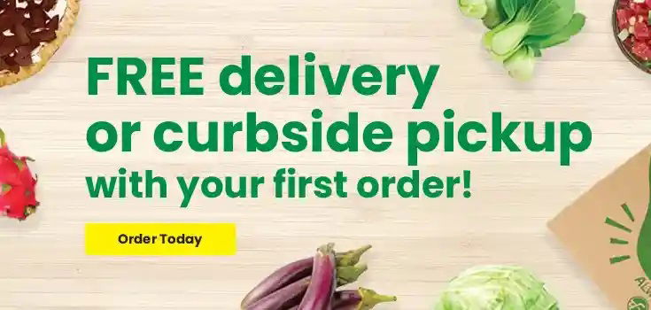 Free delivery on with first order!